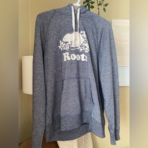 Womens Navy Salt & Pepper Roots Hoodie